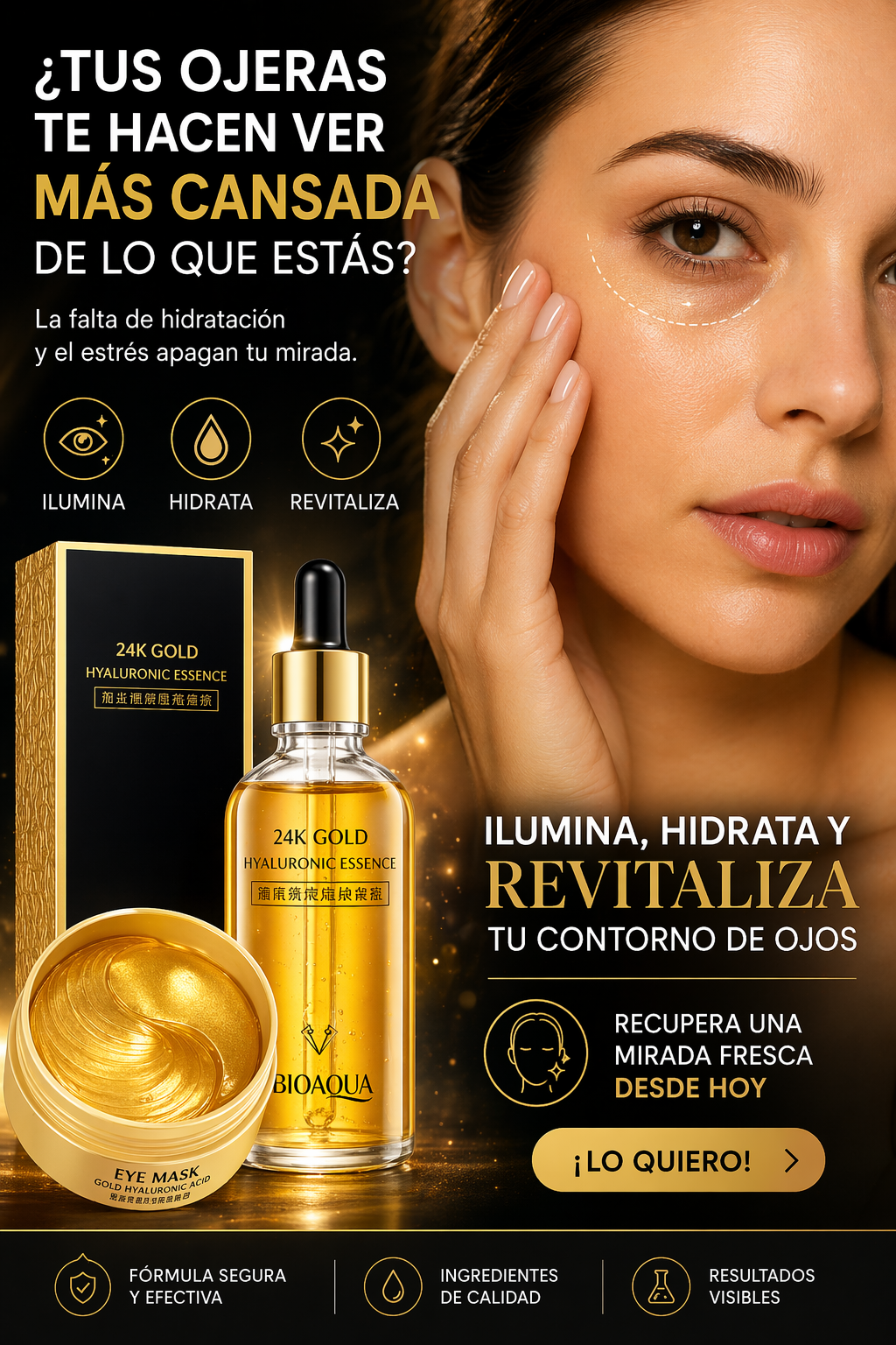 SERUM24K ANTIEDAD+ PARCHES OJERAS X60UNI